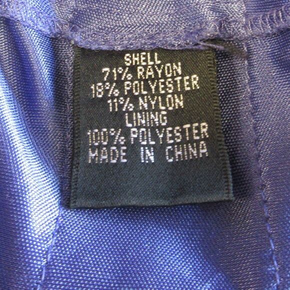 ADRIANA PAPELL Sleeveless V-Neck Faux Wrap Tiered Ruffle Dress Sz 12 Knee Length - Picture 6 of 15